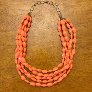 Crave Jewels Coral Chunky Multi-strand (5) Necklace.